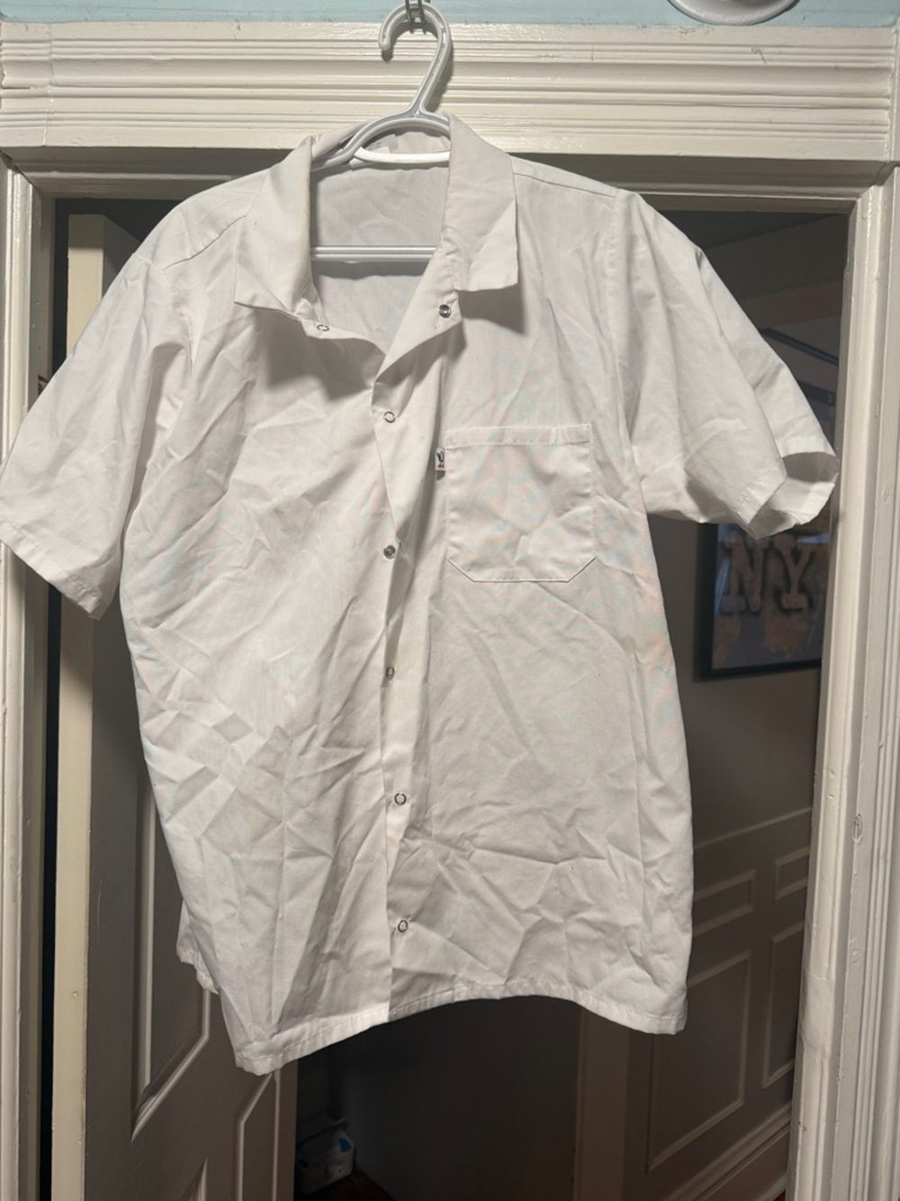 Uncommon White Short-Sleeve Button Down Shirt